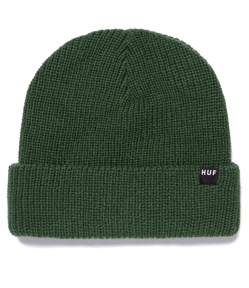 HUF Essentials Usual Beanie - Dark Green 2 HUF Essentials Usual Beanie - Dark Green - Afbeelding 2