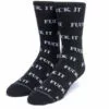 HUF Fuck It Sock - Black