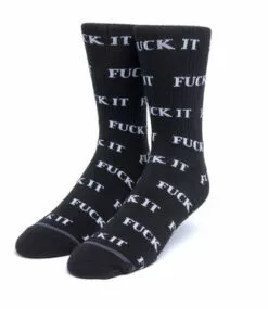HUF Fuck It Sock - Black