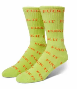 HUF Fuck It Sock - Lime