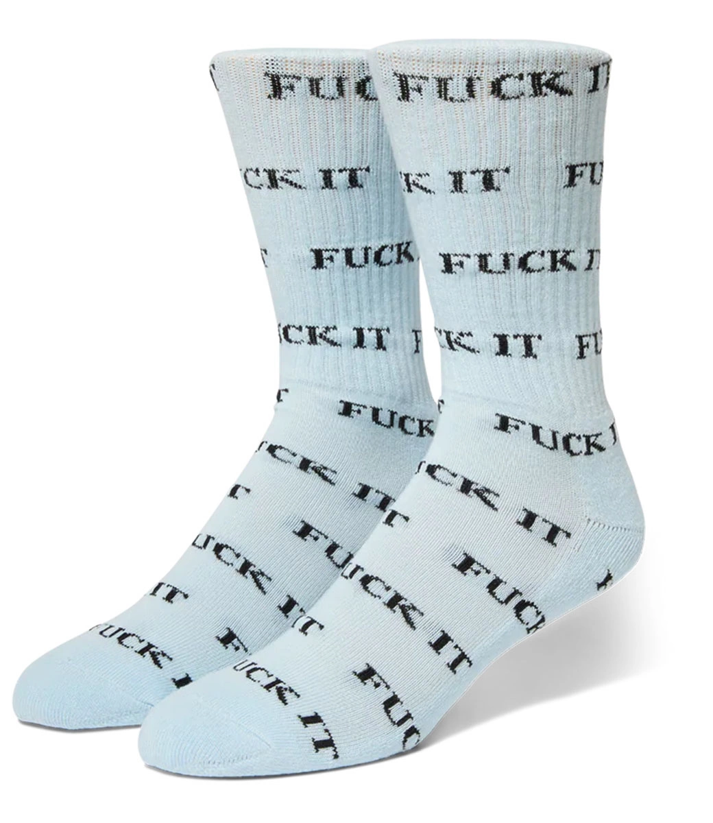 HUF Fuck It Sock - Sky 2 HUF Fuck It Sock - Sky - Afbeelding 2