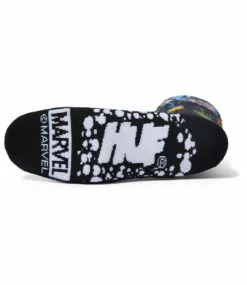 HUF Galactic Heads Crew Sock - Black -Huf Winkel huf galactic heads crew sock black 2