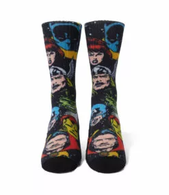 HUF Galactic Heads Crew Sock - Black -Huf Winkel huf galactic heads crew sock black 3