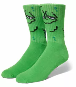 HUF Green Nuggets Crew Sock - Green -Huf Winkel huf green nuggets crew sock green 1