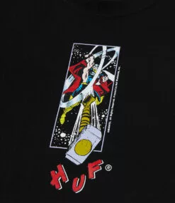 HUF Hammer Time S/S Tee - Black -Huf Winkel huf hammer time s s tee black 2