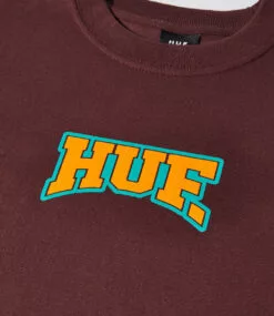 HUF Home Team T-Shirt - Eggplant -Huf Winkel huf home team t shirt eggplant 2
