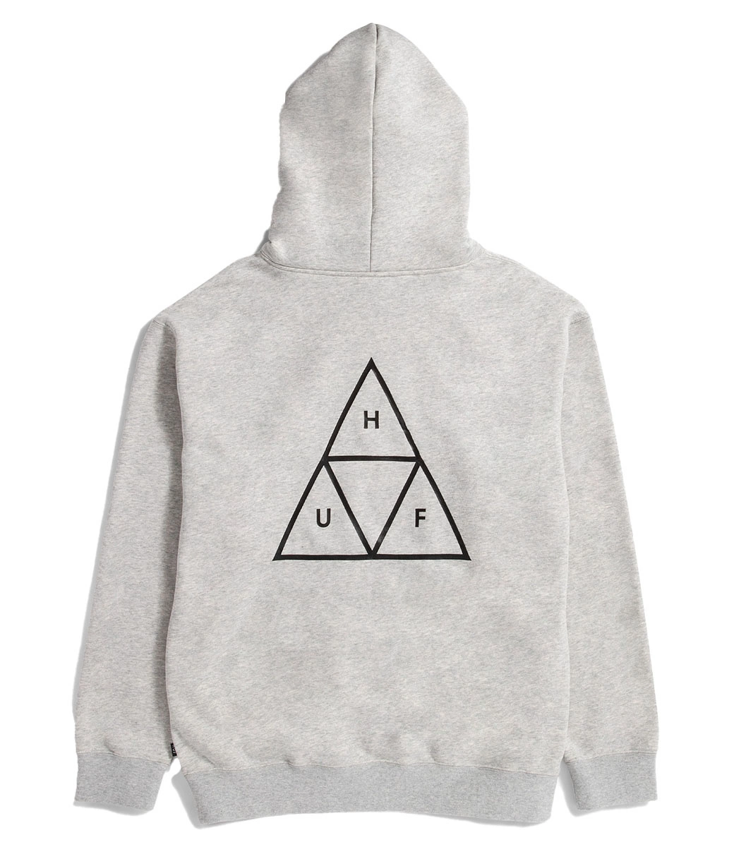 HUF Huf Set Triple Triangle Hoodie - Heather Grey 3 HUF Huf Set Triple Triangle Hoodie - Heather Grey - Afbeelding 3