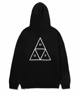 HUF Huf Set Tt Hoodie - Black 1 HUF Huf Set Tt Hoodie - Black