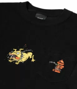 HUF Junkyard Dog Pocket Tee - Black -Huf Winkel huf junkyard dog pocket tee black 2