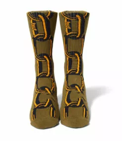 HUF Linked Crew Sock - Olive -Huf Winkel huf linked crew sock olive 2