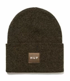 HUF Melange Box Logo Beanie - Bison