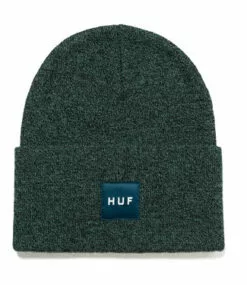 HUF Melange Box Logo Beanie - Pine