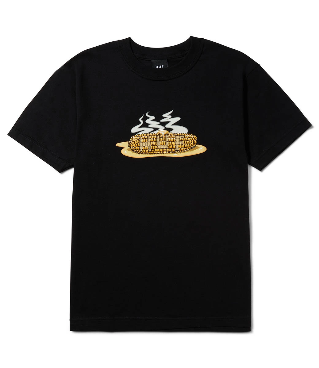 HUF On The Cob T-Shirt - Black 2 HUF On The Cob T-Shirt - Black - Afbeelding 2