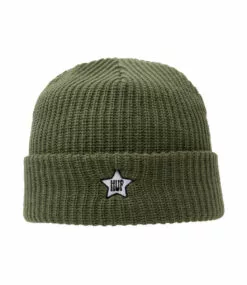 HUF One Star Visor Beanie - Avocado -Huf Winkel huf one star visor beanie avocado 2