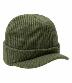 HUF One Star Visor Beanie - Avocado