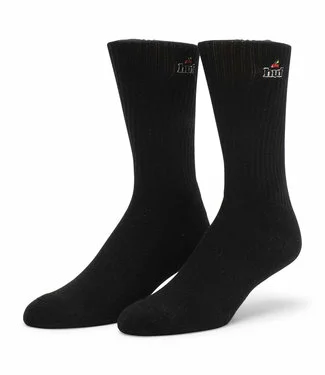HUF Produce Crew Sock - Black 1 HUF Produce Crew Sock - Black
