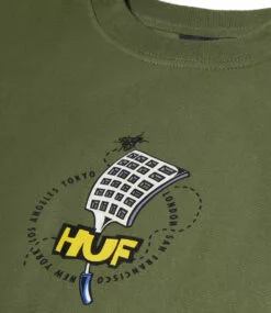 HUF Swat Team T-Shirt - Olive -Huf Winkel huf swat team t shirt olive 3