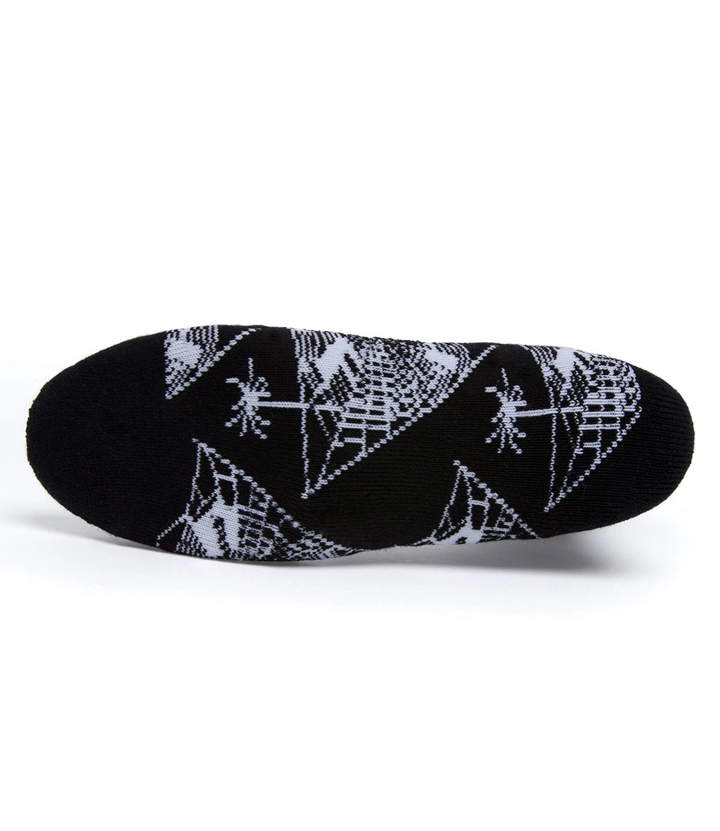 HUF Tangled Webs Crew Sock - Black 3 HUF Tangled Webs Crew Sock - Black - Afbeelding 3