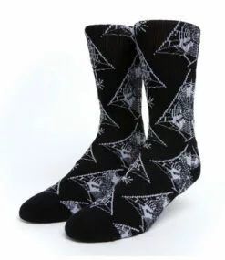 HUF Tangled Webs Crew Sock - Black