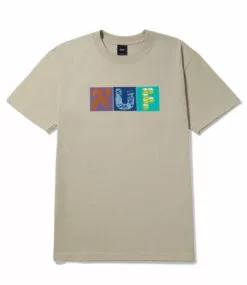 Voorkant -Huf Winkel huf threemix t shirt clay 1