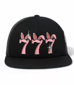 HUF Triple 7 Trucker Hat - Black -Huf Winkel huf triple 7 trucker hat black 2