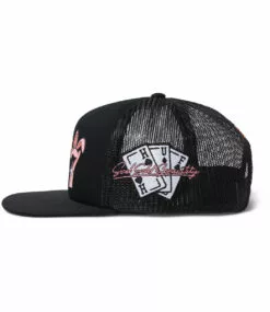 HUF Triple 7 Trucker Hat - Black -Huf Winkel huf triple 7 trucker hat black 3